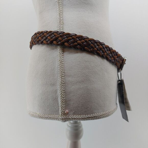 H&M Braided Woven & Faux Leather Ribbon Made in Italy Size Small Medium Fashion - Picture 11 of 11